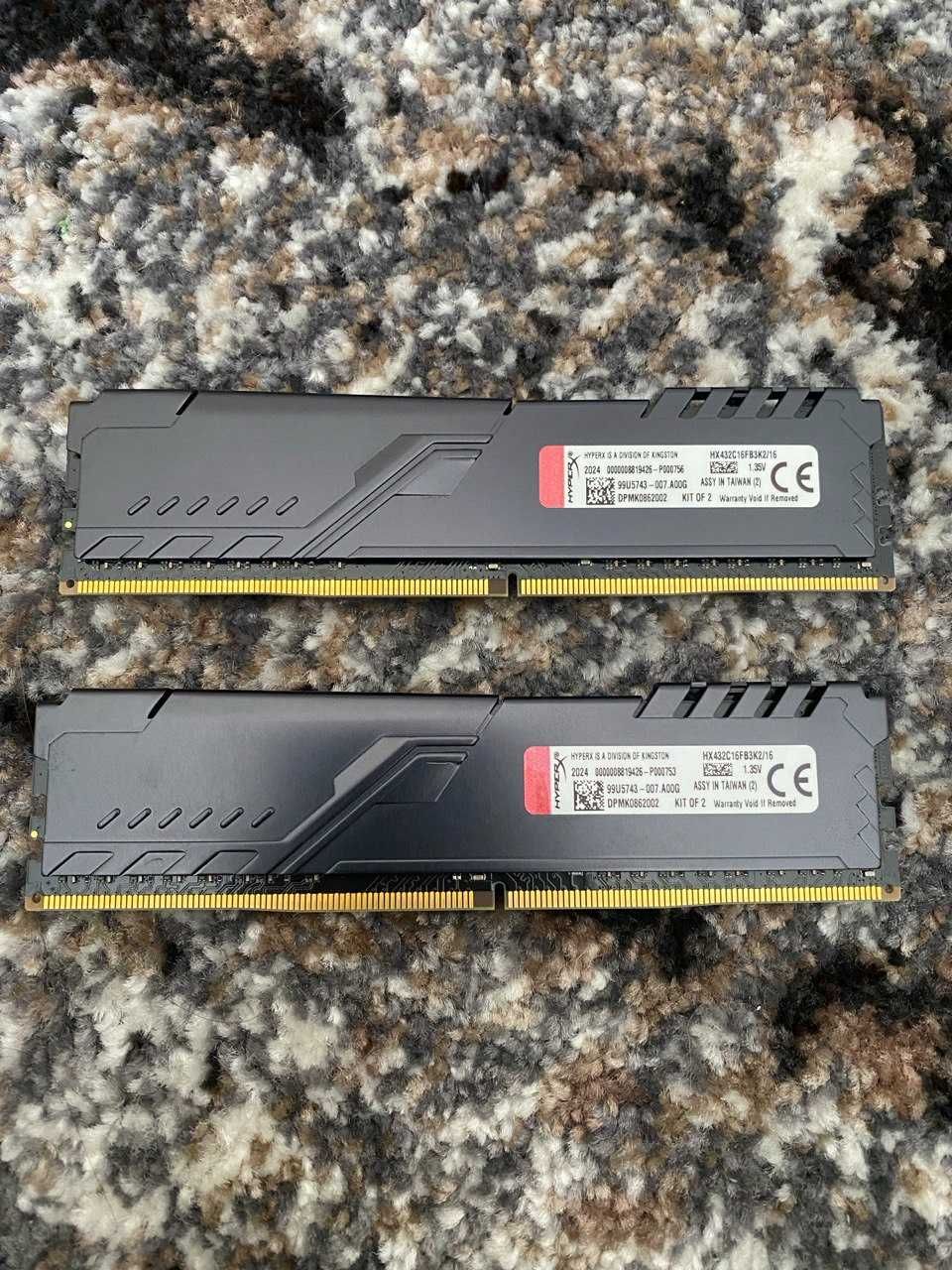 Оперативная память Fury DDR4-3200 16gb (2x8) HX432C 16FB3K2/16