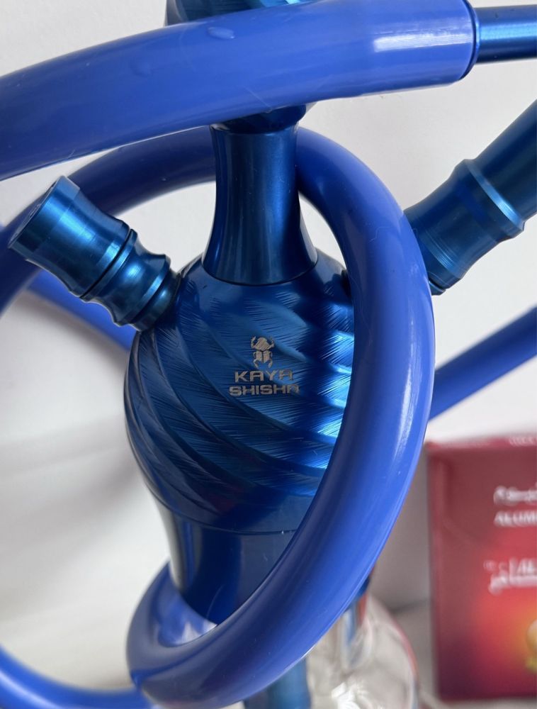 Shisha Kaya niebieska fajka wodna piękna 50cm