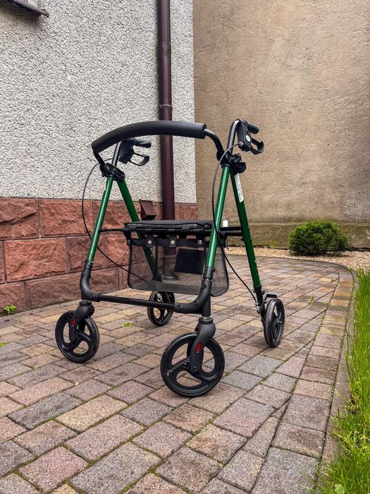 Chodzik rollator aluminiowy – balkonik rehabilitacyjny z siedziskiem