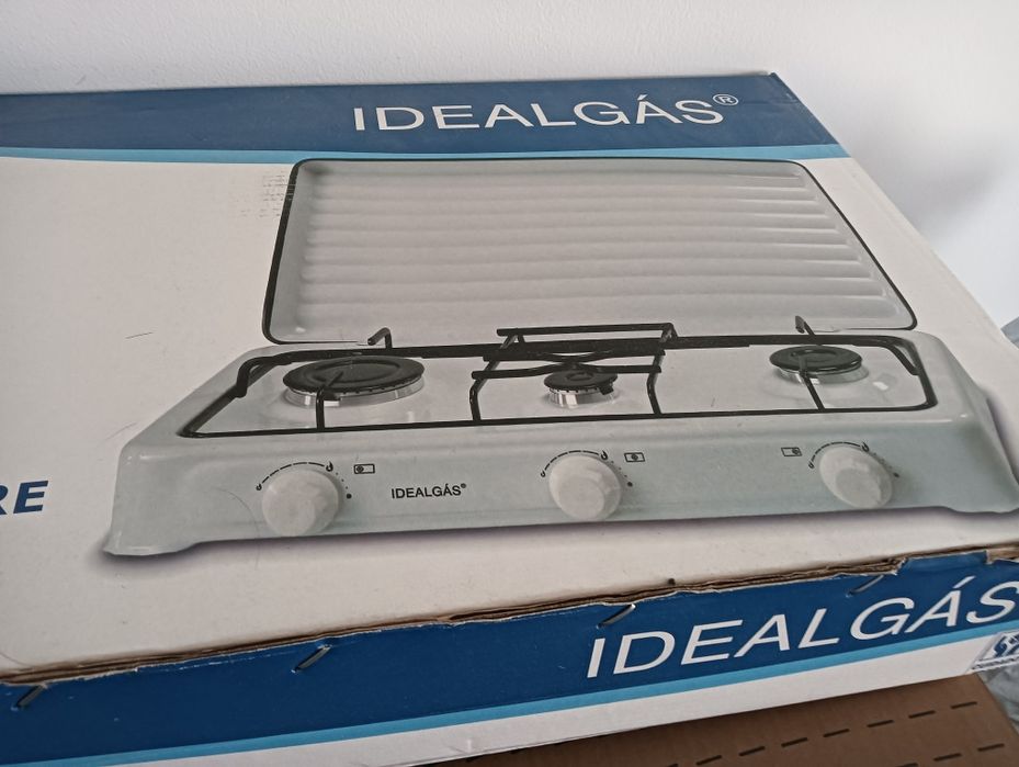 Fogareiro esmaltado ar livre