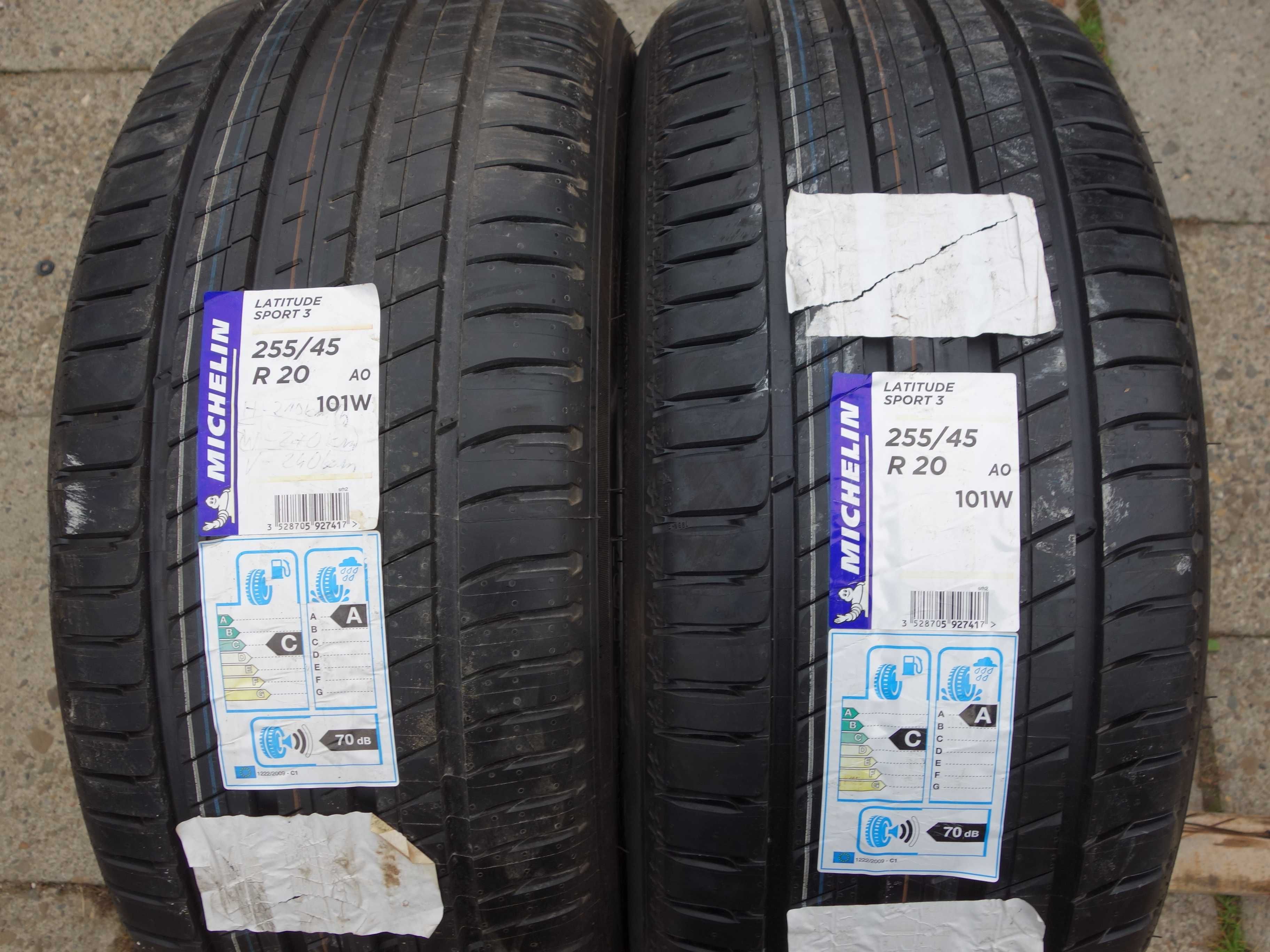 Opony 255/45/20  MICHELIN 2 Sztuki NOWE Lato