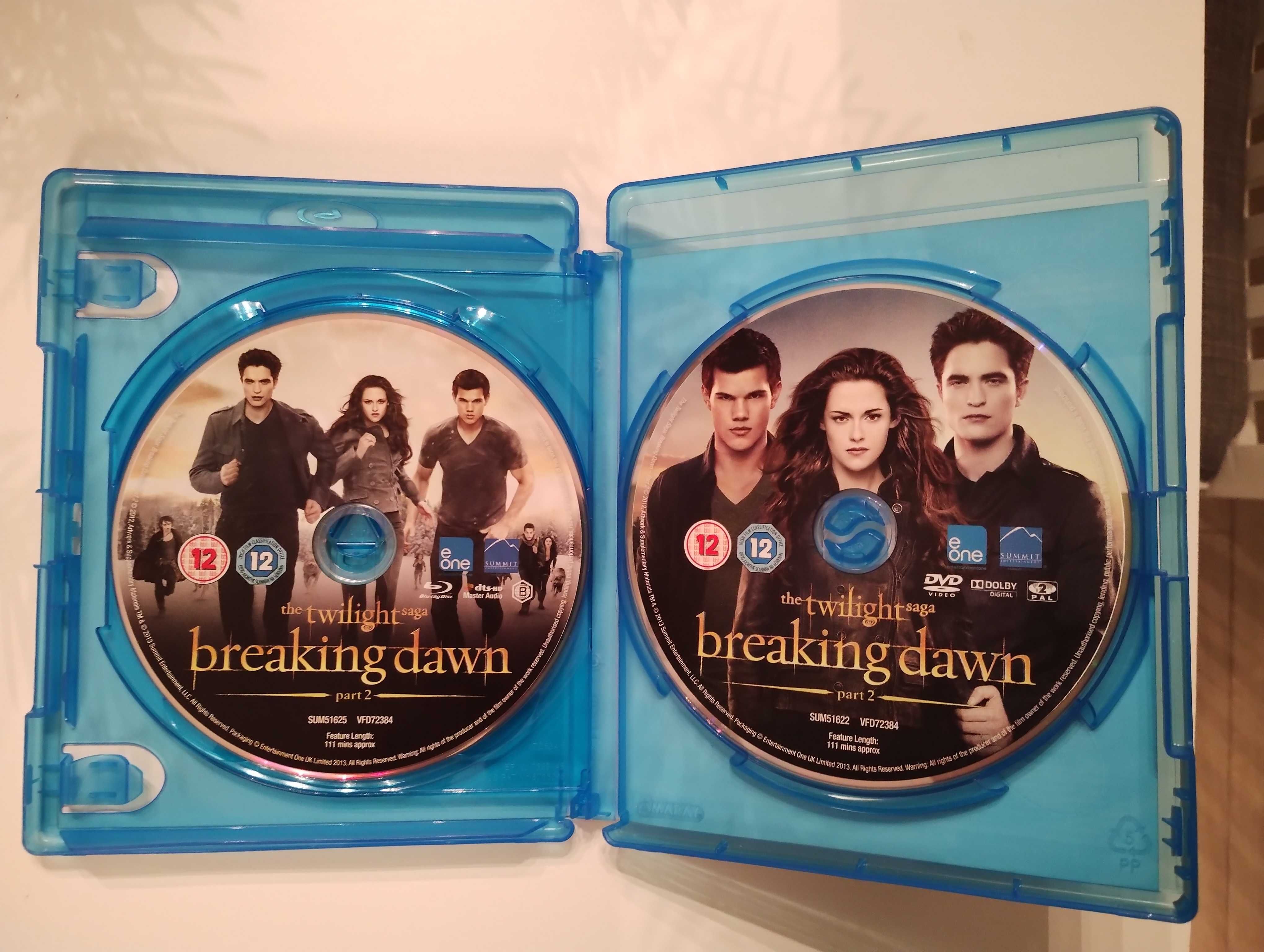 Blu-ray i DVD Twilight saga Breaking Down part 2 Zmierzch