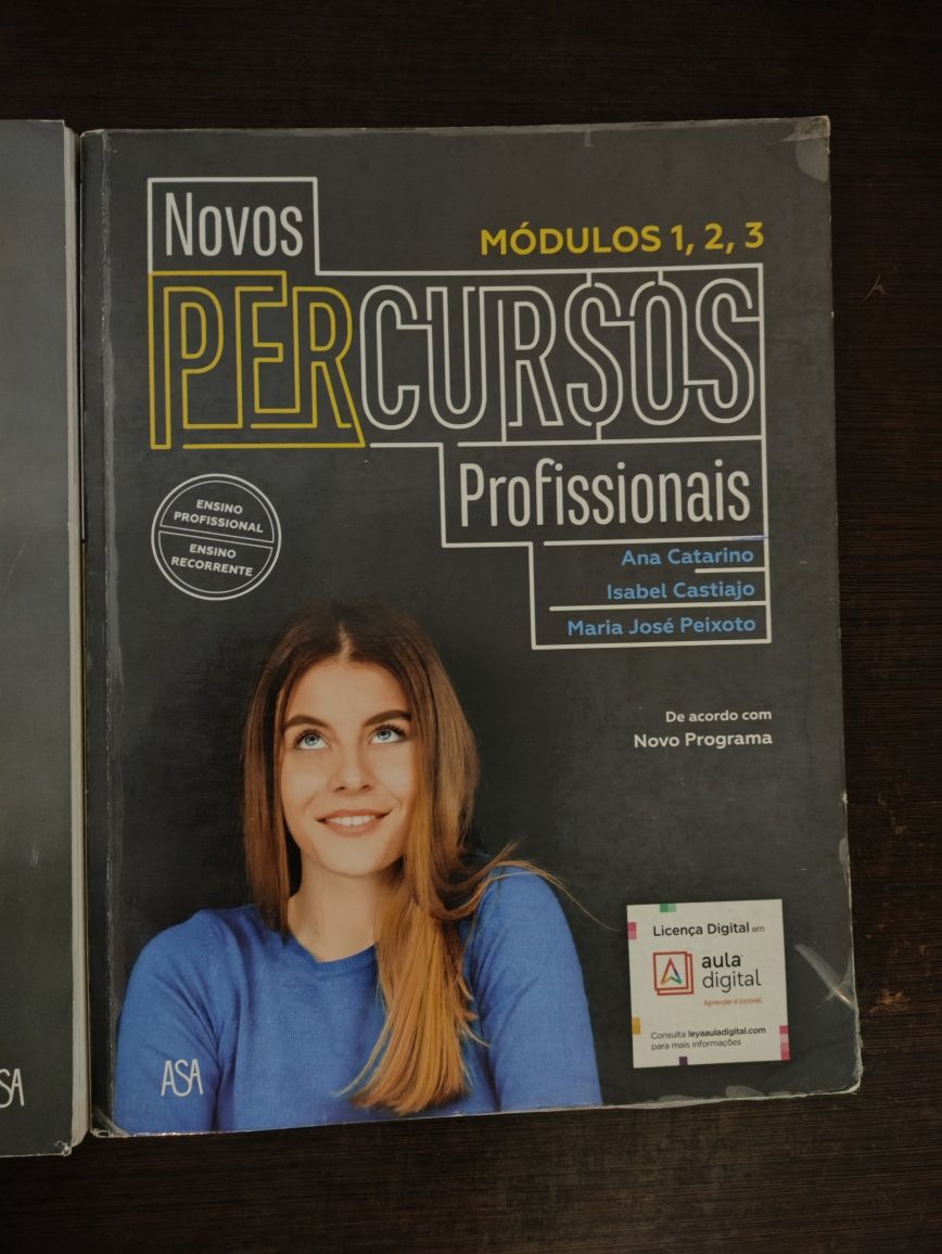 Livros do Ensino Profissional, Português, Economia e Inglês