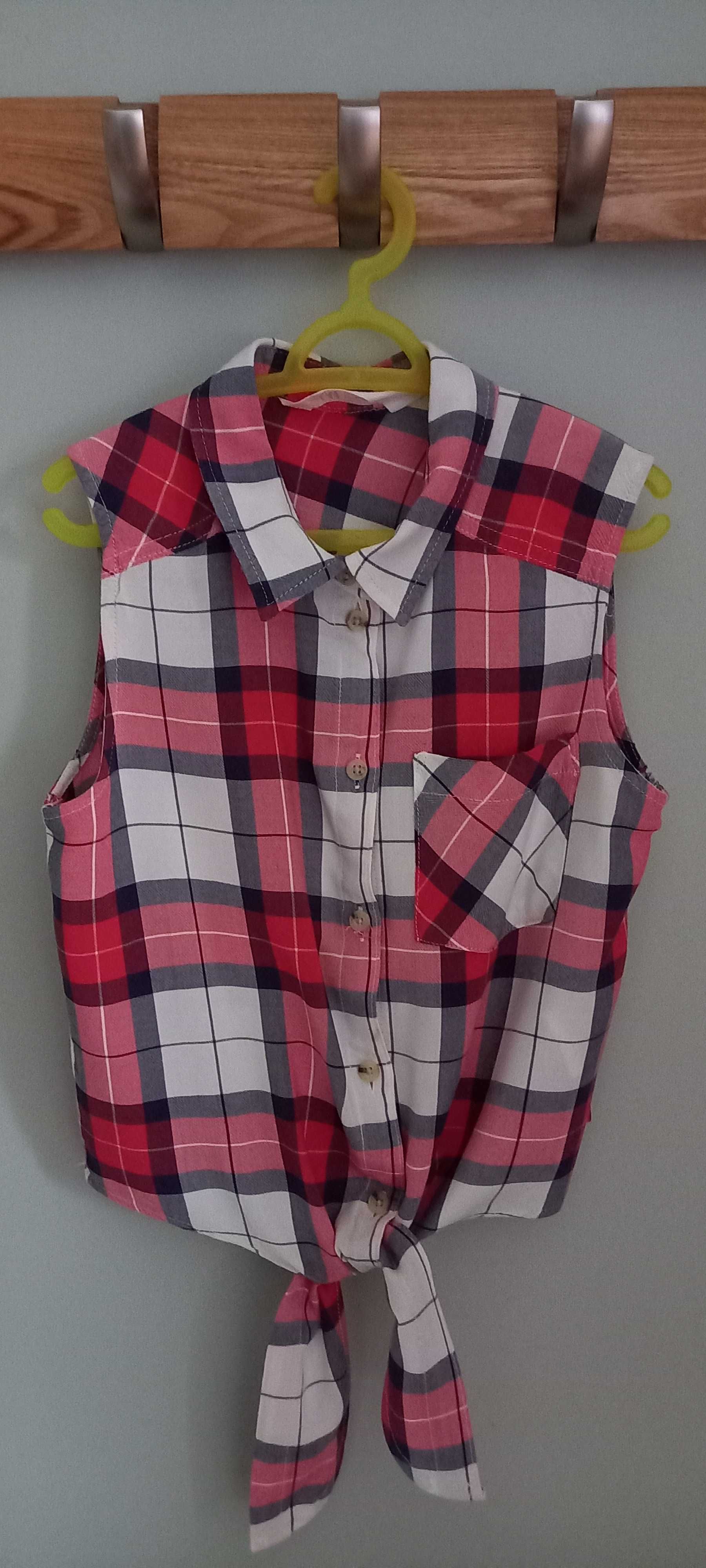 H&M koszule letnie 2 szt. r. 140 cm 9-10 lat