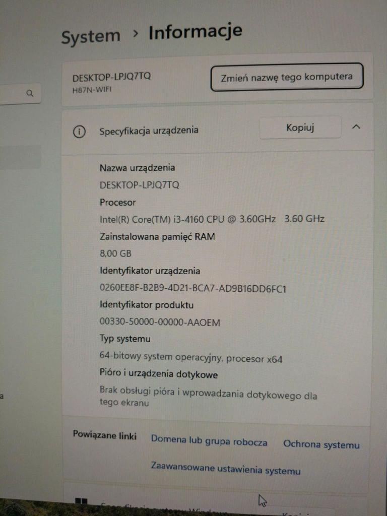 Komputer stacjonarny gamingowy