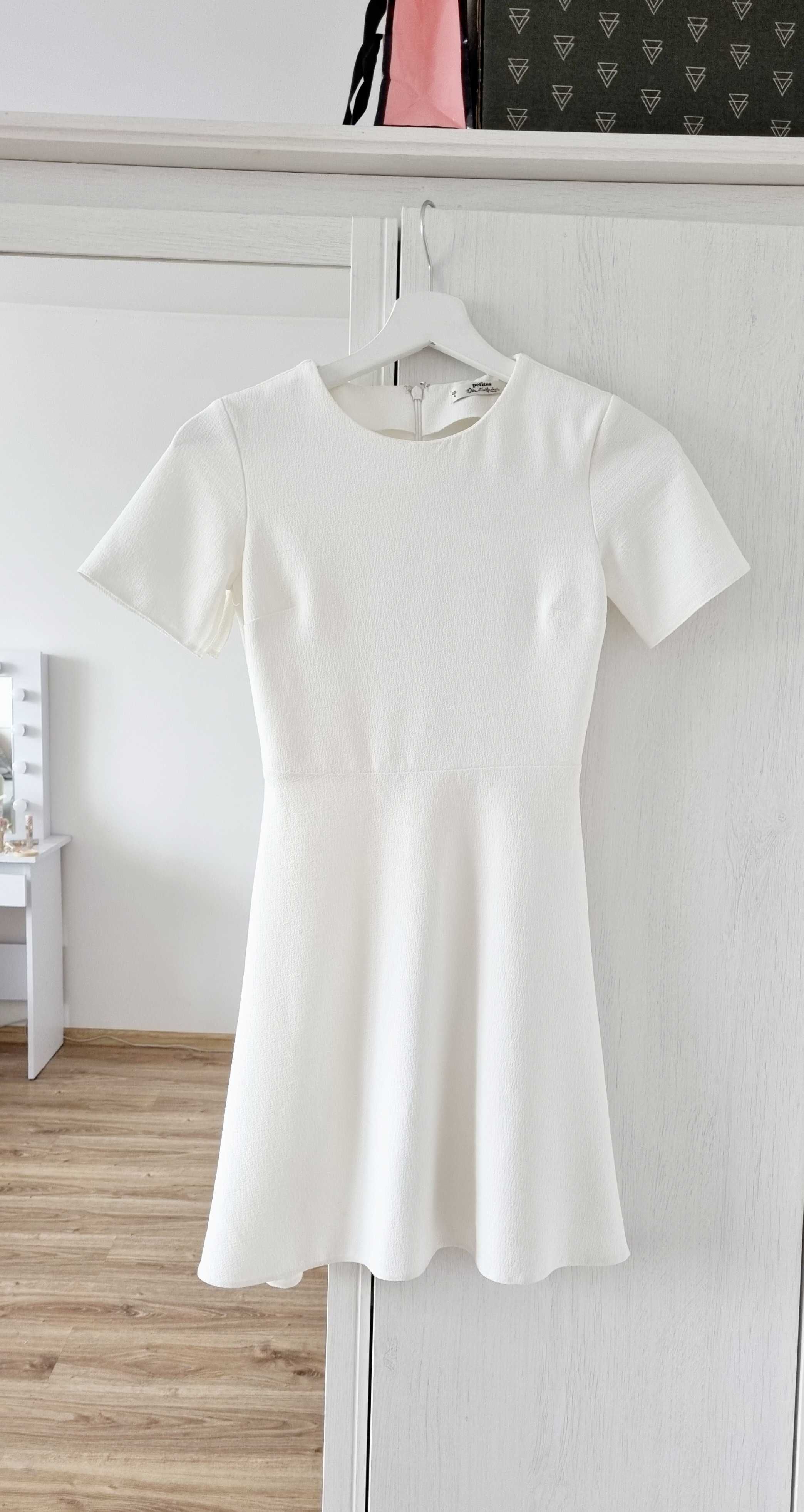 biała kremowa ecru sukienka, przebranie po komunii