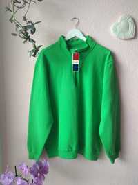 Obłędnie zielona męska bluza L