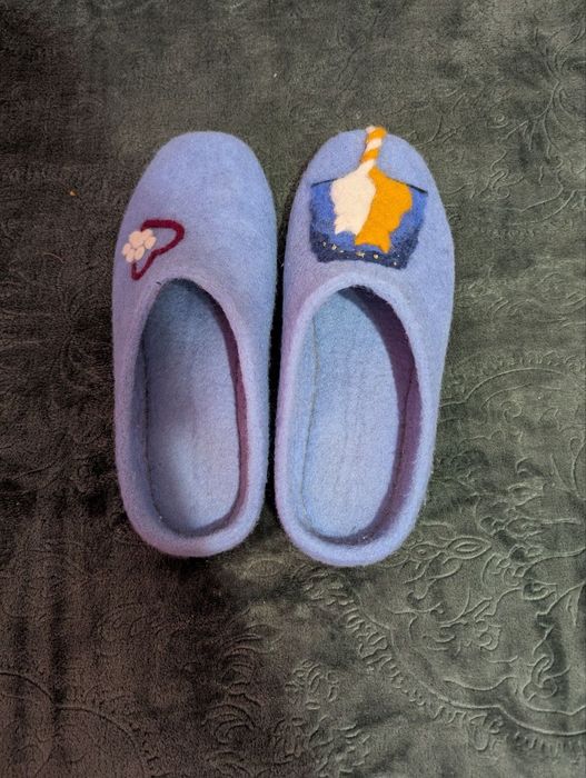 Хатні капці валяні. Ручна робота