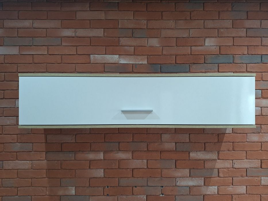 Szafka wisząca biała/dąb sonoma