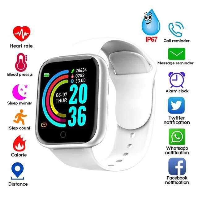 Smartwatch, relógio digital desportivo com várias funções. NOVO