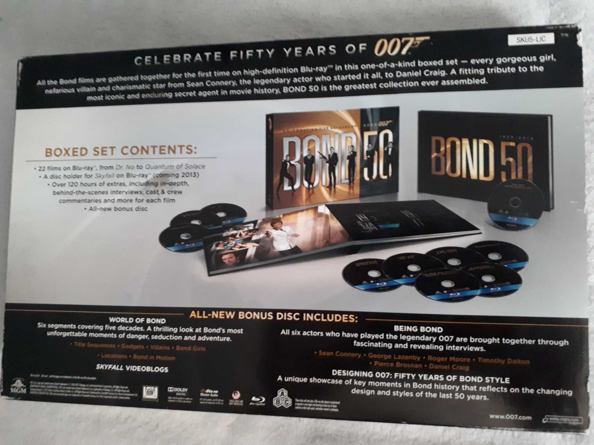 007 James Bond kolekcja 22 filmów 50-Lecie eng