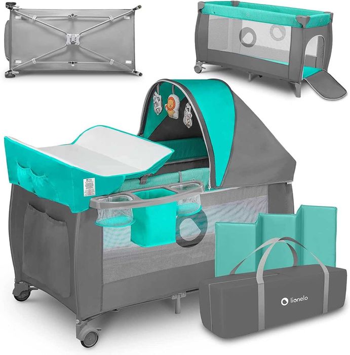 Cama Bebé com Trocador e Mosquiteira