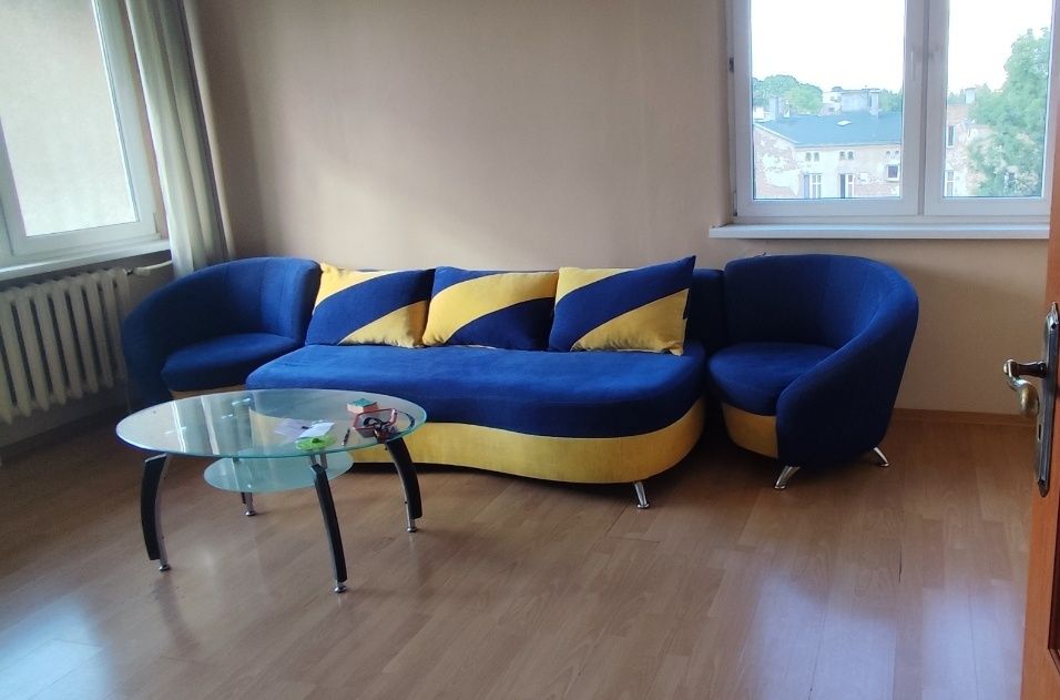 Kanapa z funkcją spania+dwa fotele