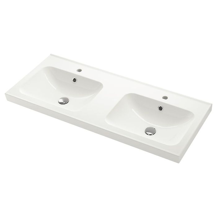 Nowa Podwójna umywalka Ikea ORRSJÖN ceramiczne Biała