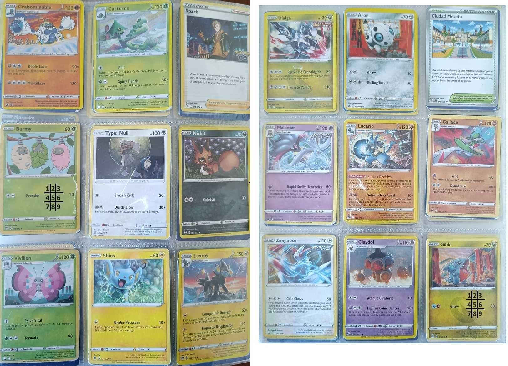 Cartas Pokemon raras, holográficas Pack2