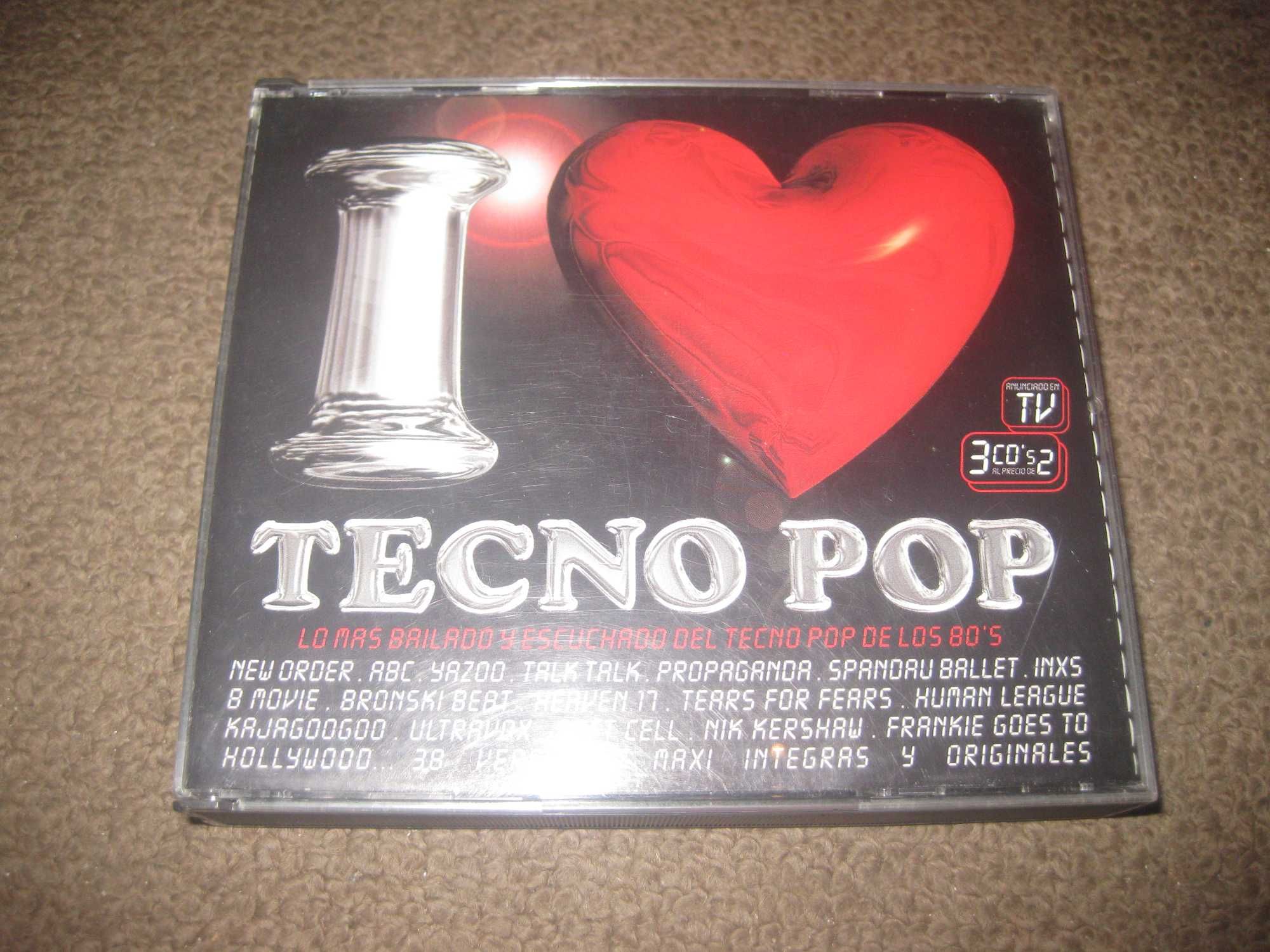 CD Triplo da Coletânea "I Love Tecno Pop"