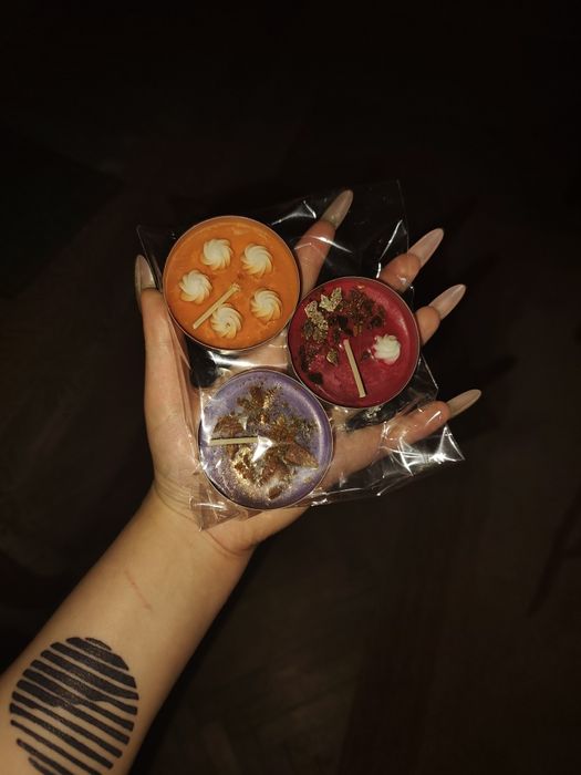 Świąteczne zapachy świec sojowych; 3szt.