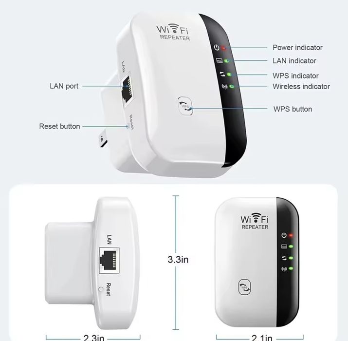 Репитер.Удлинитель WiI-Fi.Диапазон 300 м.