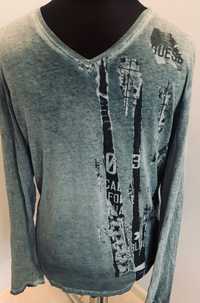 Guess cienki  longsleeve koszulka męska,  T-Shirt r. M lextra stan