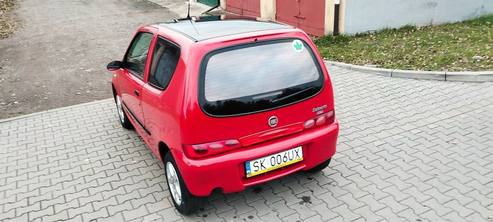 Fiat Seicento 1.1 Klima 54 kM 2004 r. Bez Rdzy. Klimatyzacja. Alumy.