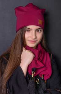 BEXA czapka ALAN bordo rozmiar 53 cm  idealna nawet dla nastolatków