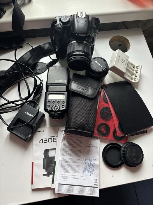 Фотоапарат canon 450d+спалах спалах Canon Speedlite 430EX II+обєктив