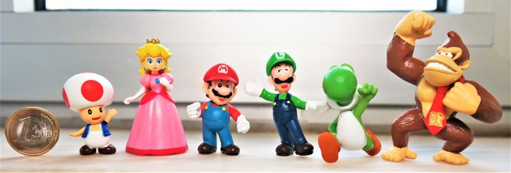 6 figuras Super Mário e Luigi - Nintendo