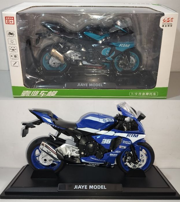 YAMAHA YZF-R1M модель мотоцикла 1:9 со звуком и светом металл