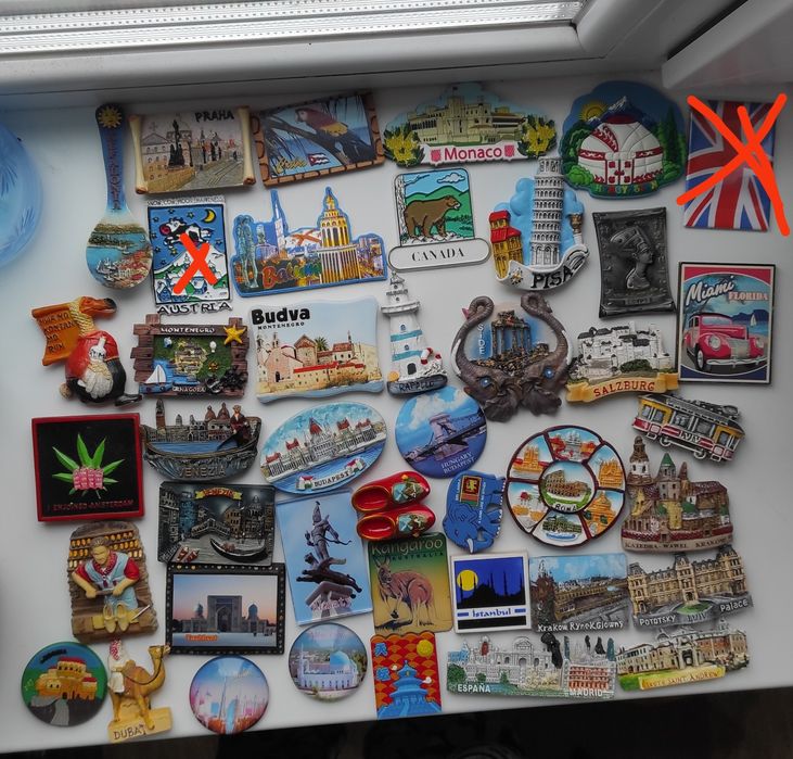 Магніти на холодильник колекція світу магнитики магниты