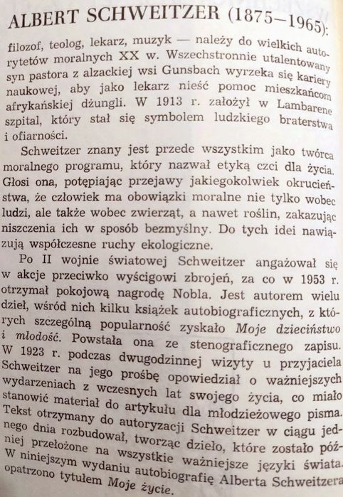 Albert Schweitzer. Moje życie. Biografia noblisty