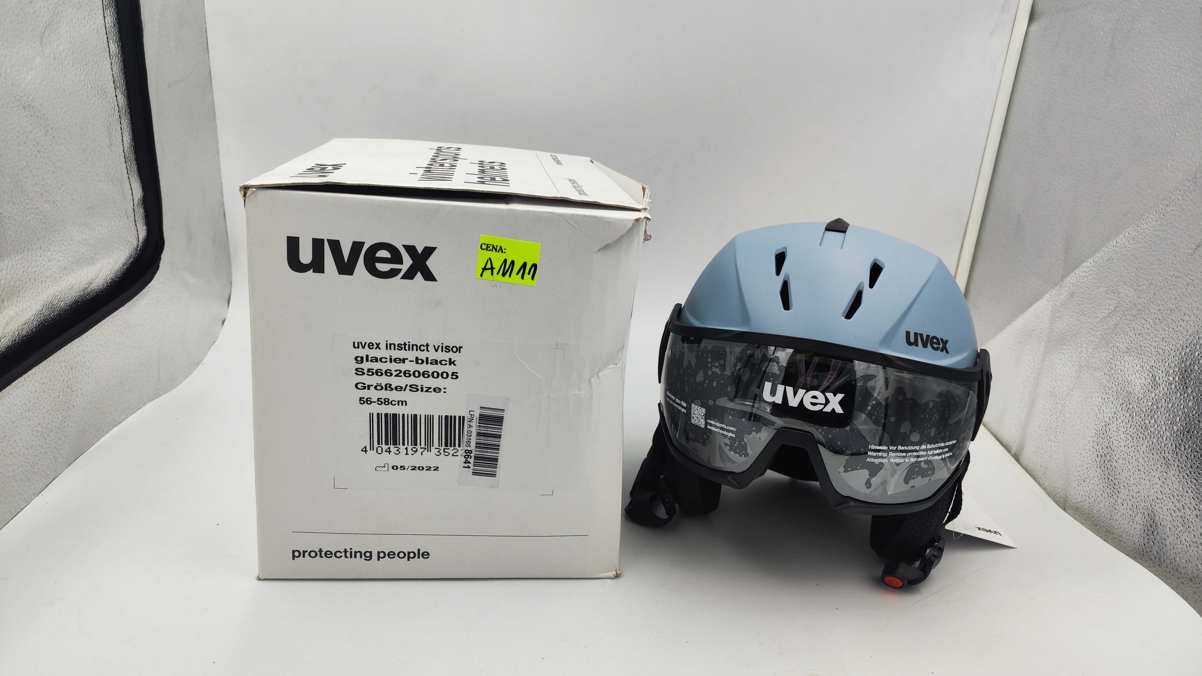 Kask Narciarski UVEX INSTINCT VISOR r. 56-58cm (AM11)