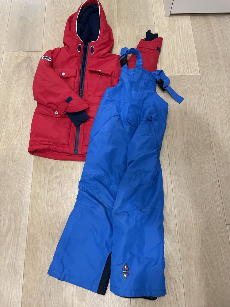 Zestaw narciarski 110/116 spodnie i kurtka narciarska dla chłopca