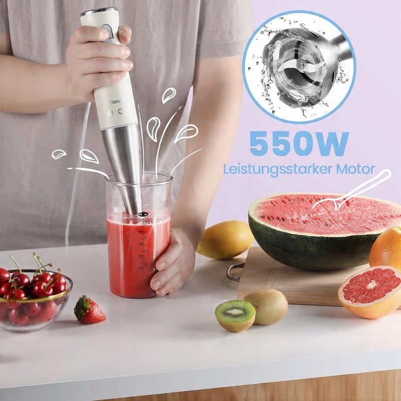 Blender ręczny Comfee CHB-m 550 W beżowy/brązowy