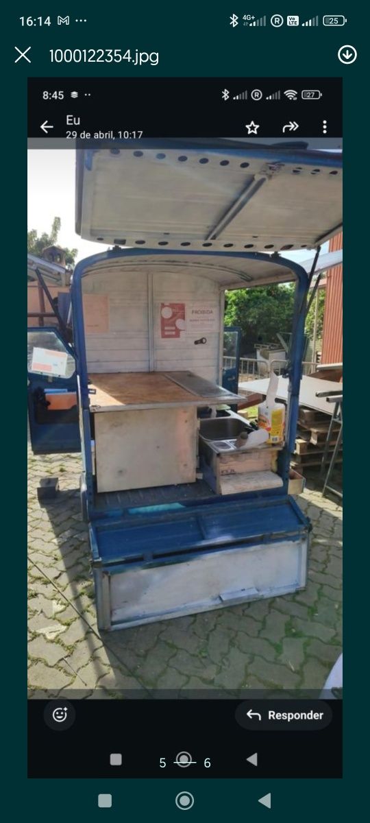 "Food truck"/ bar mobile - drink & go- vespa apê 50