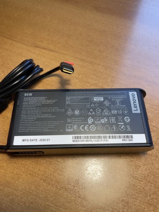 Блок Питания Зарядка Зарядное Устройство Lenovo IdeaPad USB C 65W 95W