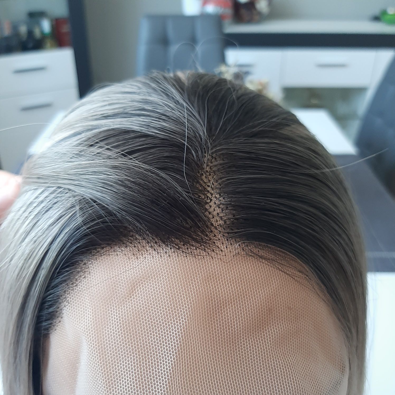 Peruka lace front blond DUSTY 40 cm