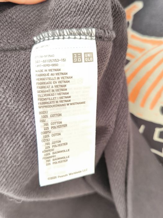 UNIQLO толстовка унісекс PEANUTS сіра