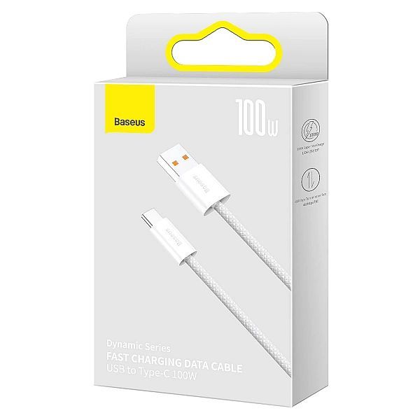 Baseus Dynamic Series kabel Usb - Usb Typ C 100w 2m biały (cald)