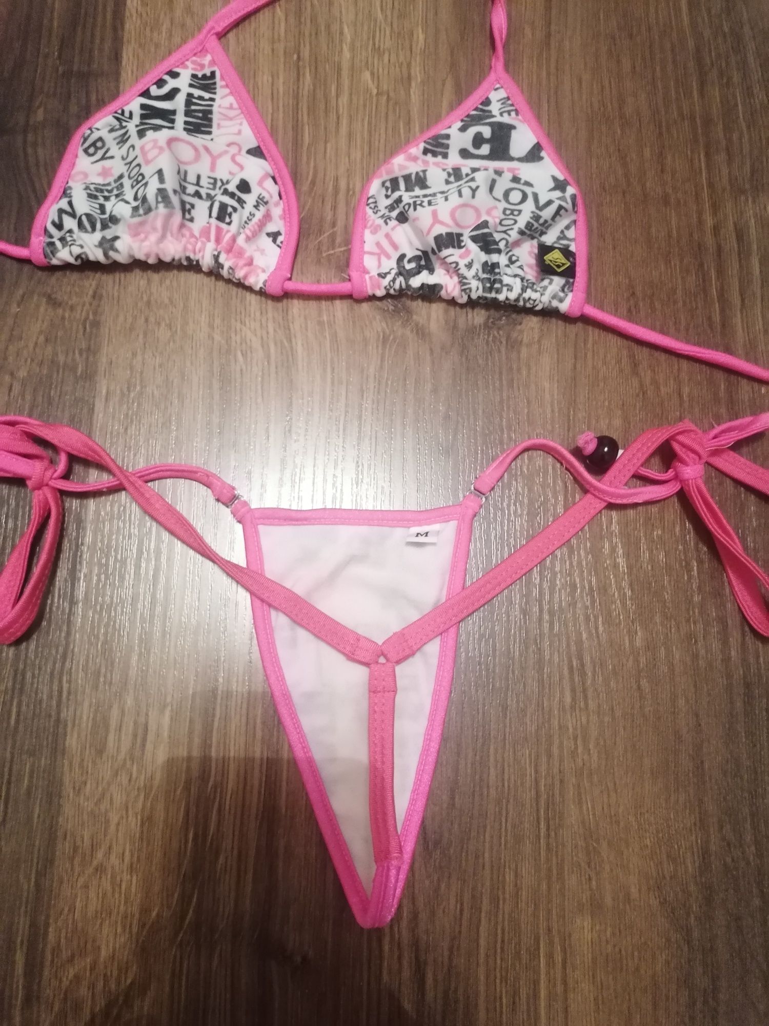 Bikini majtki stringi komplet