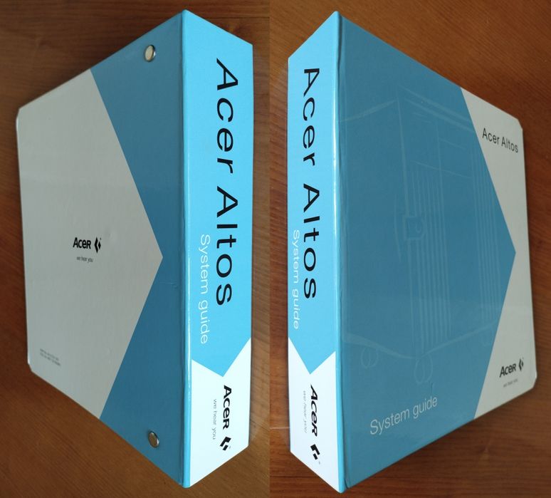 Фирменная папка - регистратор бренда Acer на кольцах Oscar формат A5+