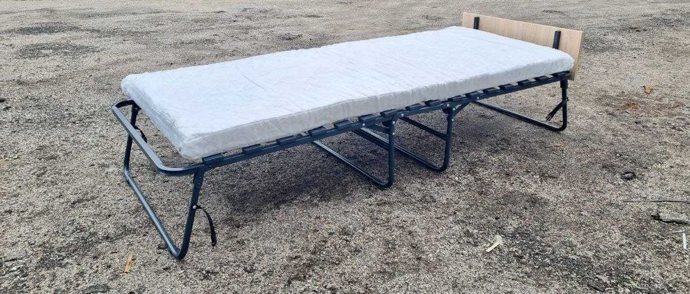 Складне Ліжко Розкладачка з матрацом розкладушка кровать раскладушка