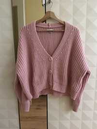 Różowy sweterek, kardigan Reserved