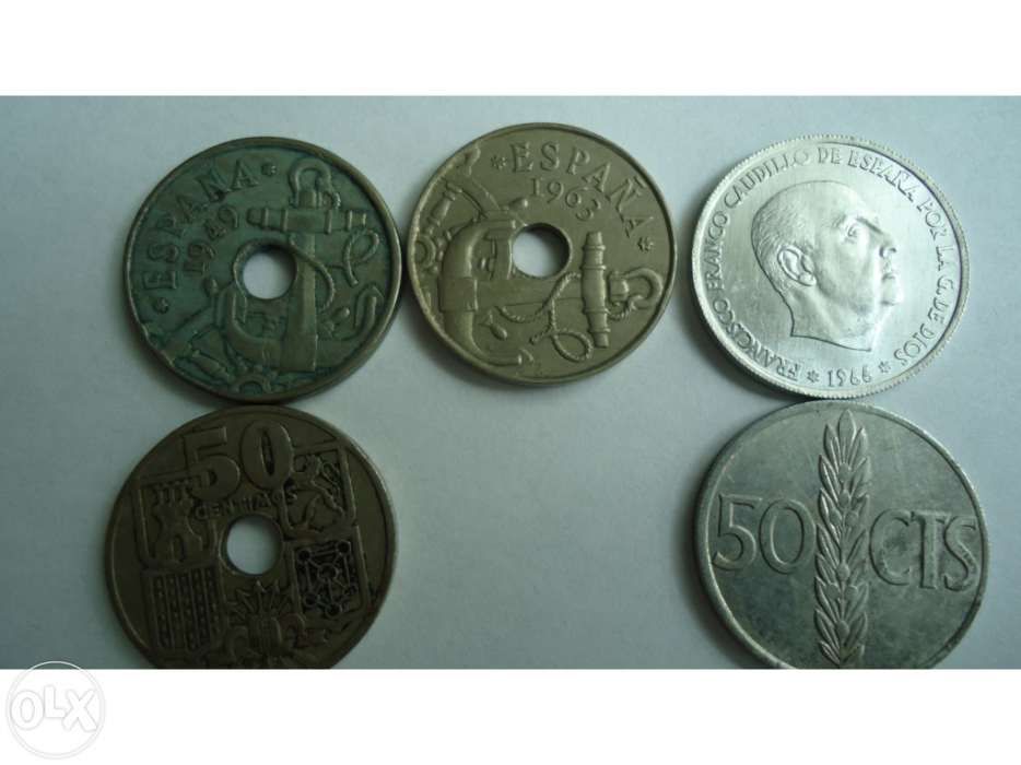 Pesetas,coleção muito antiga