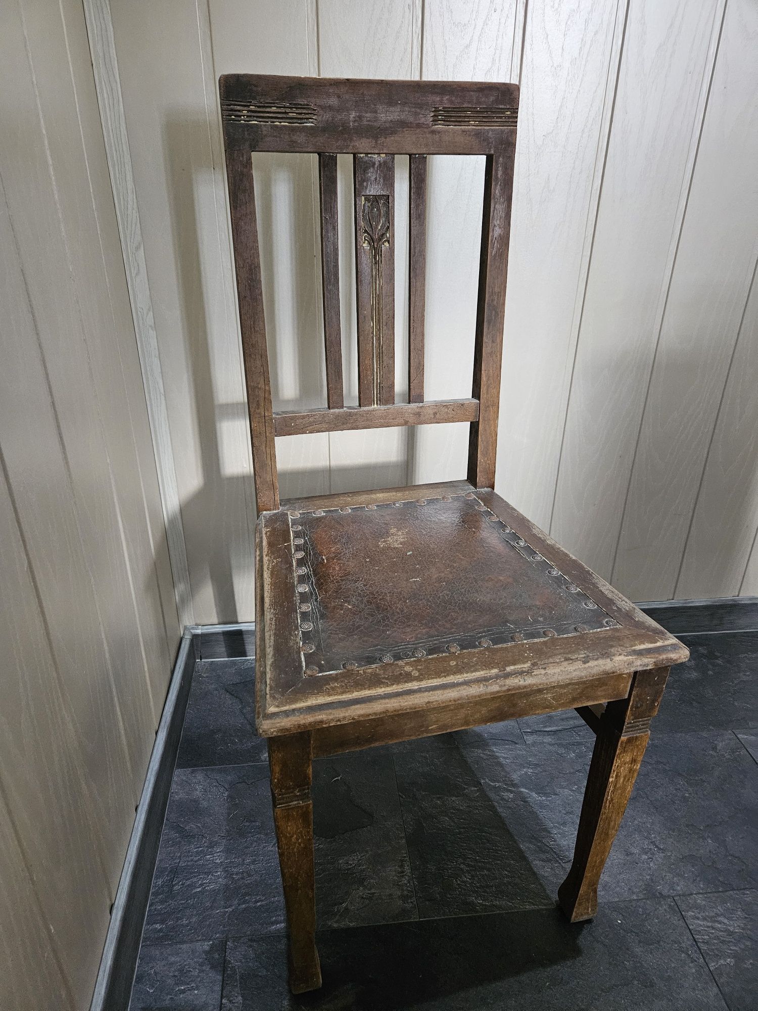 Krzesło drewniane antyk secesyjne (4 szt)