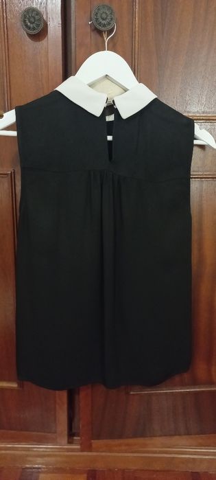 Top com laçada Zara