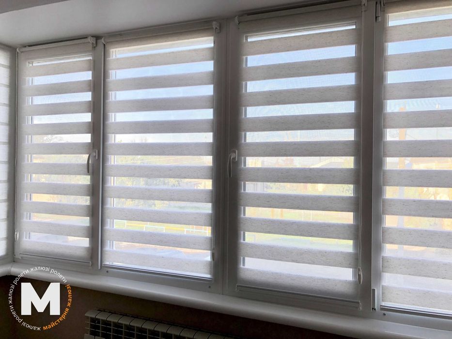 Рулонные шторы за доступной ценой, тканевые ролеты, жалюзи день ночь