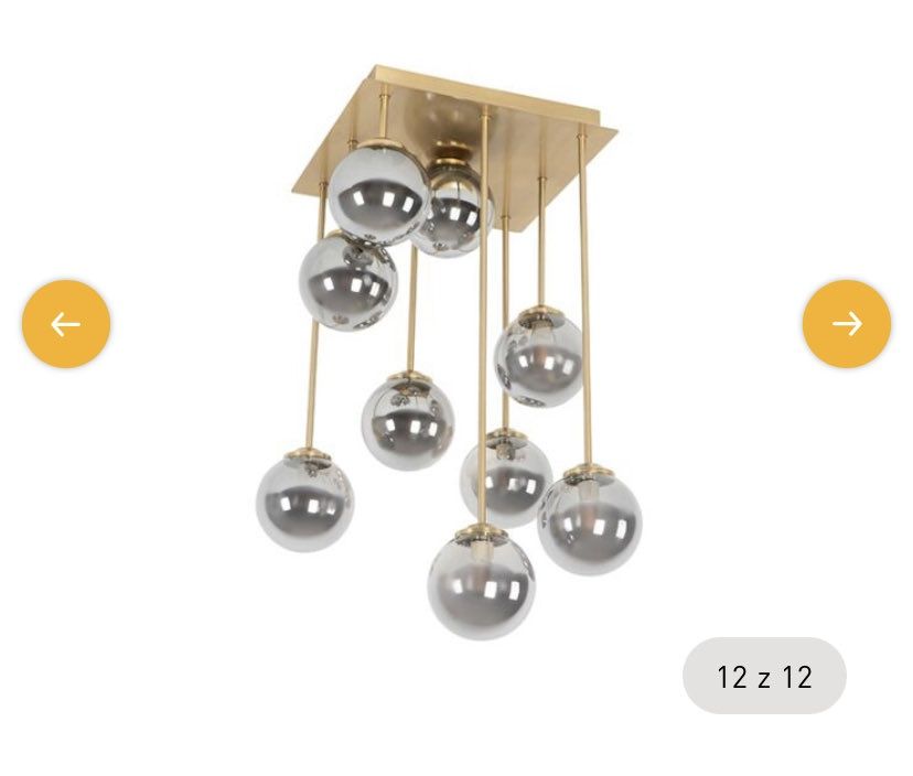 Lampa do salonu, klimatyczna, przydymiana