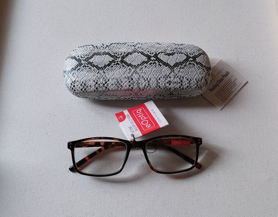 Nowe Okulary do czytania +1,5 + etui