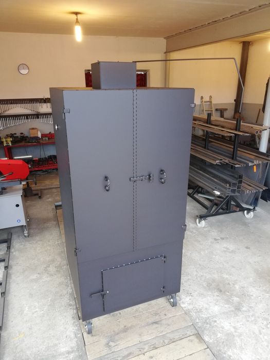 Wędzarnia Przemysłowa Mobilna Grill Masarnicza Wędzok Blacha 4 mm