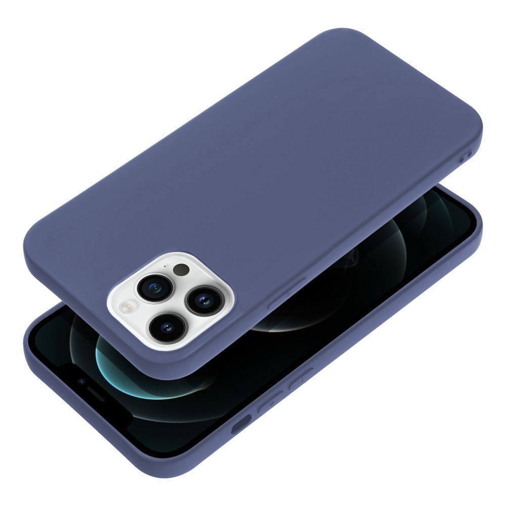 Etui Case Plecki Matt Do Iphone 12 Pro Max Niebieski + Szkło 9H